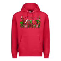 Cardinal merry christmas Premium Hoodie - OliviaCreatesArt