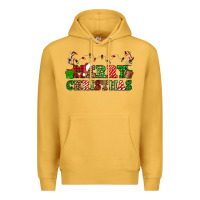 Mustard merry christmas Premium Hoodie - OliviaCreatesArt