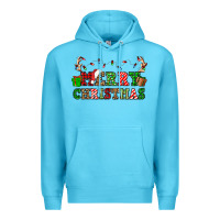 Ocean Blue merry christmas Premium Hoodie - OliviaCreatesArt