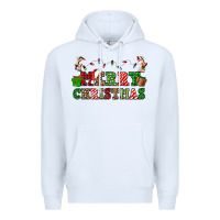 White merry christmas Premium Hoodie - OliviaCreatesArt