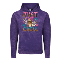 Cloud Purple just chill with coffee bean bbs Vintage Hoodie - BundleAndBundleShop