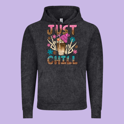 Just Chill With Coffee Bean Bbs Vintage Hoodie Designed By Bundleandbundleshop