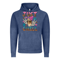 Vintage Denim just chill with coffee bean bbs Vintage Hoodie - BundleAndBundleShop