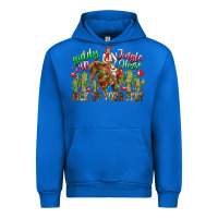 Cobalt Giddy Up Jingle Horse Pick Up Your Feet Urban Hoodie - CowhideDigitalArt
