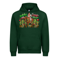 Forest Green Giddy Up Jingle Horse Pick Up Your Feet Urban Hoodie - CowhideDigitalArt