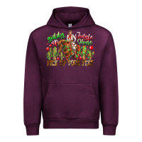Mauve Wine Giddy Up Jingle Horse Pick Up Your Feet Urban Hoodie - CowhideDigitalArt