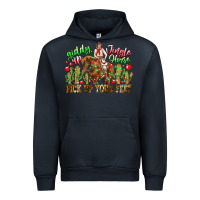 Navy Giddy Up Jingle Horse Pick Up Your Feet Urban Hoodie - CowhideDigitalArt