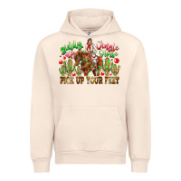 Sandshell Giddy Up Jingle Horse Pick Up Your Feet Urban Hoodie - CowhideDigitalArt