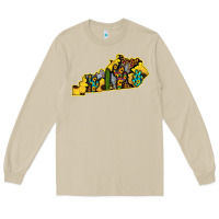 Mushroom Kentucky Map Western Sunflower Pattern Long Sleeve Tee - Bettercallsaul