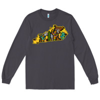 Smoke Kentucky Map Western Sunflower Pattern Long Sleeve Tee - Bettercallsaul