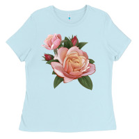 Baby Blue State Of Grace Rose Ladies Tee - LillyAllenDesigns