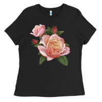 Black State Of Grace Rose Ladies Tee - LillyAllenDesigns
