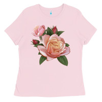 Bubblegum Pink State Of Grace Rose Ladies Tee - LillyAllenDesigns