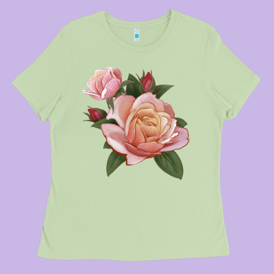 State Of Grace Rose Ladies Tee Designed By Lillyallendesigns