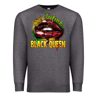 Charcoal Heather Future black queen Premium Sweatshirt - FaDigitalArtStudio