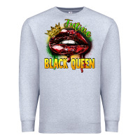 Heather Grey Future black queen Premium Sweatshirt - FaDigitalArtStudio