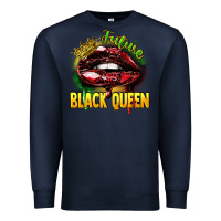 Navy Future black queen Premium Sweatshirt - FaDigitalArtStudio