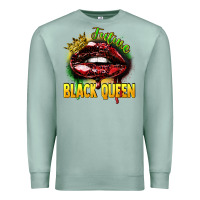 Seafoam Future black queen Premium Sweatshirt - FaDigitalArtStudio