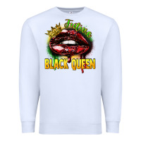 White Future black queen Premium Sweatshirt - FaDigitalArtStudio