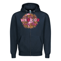 Navy this is what a warrior looks like Zipper Hoodie - CowGirlArtShop