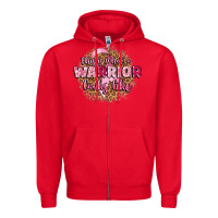 Red this is what a warrior looks like Zipper Hoodie - CowGirlArtShop