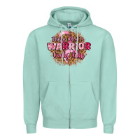 Seafoam this is what a warrior looks like Zipper Hoodie - CowGirlArtShop