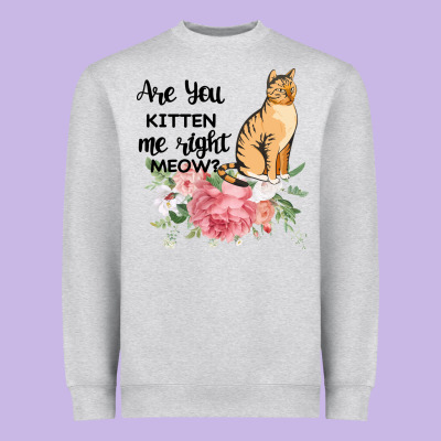Are You Kitten Me Right Meow Heavyweight Sweatshirt Designed By Bettercallsaul