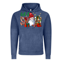 Vintage Denim let it snow with snowman Vintage Hoodie - BundleAndBundleShop