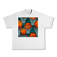 Lunar Rock basketball hoop seamless pattern Urban Heavy Tee - BundleAndBundleShop