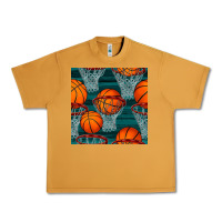 Peanut Butter basketball hoop seamless pattern Urban Heavy Tee - BundleAndBundleShop