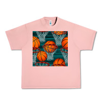 Salmon basketball hoop seamless pattern Urban Heavy Tee - BundleAndBundleShop