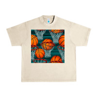 Sandshell basketball hoop seamless pattern Urban Heavy Tee - BundleAndBundleShop
