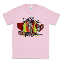 Bubblegum Pink softball vibes Classic Tee - SublimationCraftShop