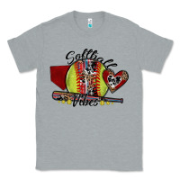 Heather Grey softball vibes Classic Tee - SublimationCraftShop