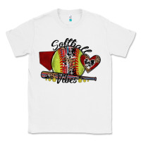 White softball vibes Classic Tee - SublimationCraftShop