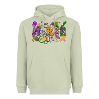 Matcha Nurse Mardi Gras Heavyweight Hoodie - FaDigitalArtStudio