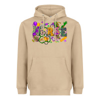 Mushroom Nurse Mardi Gras Heavyweight Hoodie - FaDigitalArtStudio