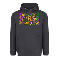 Smoke Nurse Mardi Gras Heavyweight Hoodie - FaDigitalArtStudio