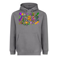Storm Nurse Mardi Gras Heavyweight Hoodie - FaDigitalArtStudio