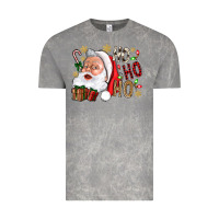 Cloud Rock Santa Ho Ho Ho With Gift Box Vintage Tee - BundleAndBundleShop
