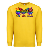 Lemon Peace love equality Premium Sweatshirt - FaDigitalArtStudio