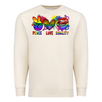 Sandshell Peace love equality Premium Sweatshirt - FaDigitalArtStudio