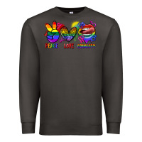 Smoke Peace love equality Premium Sweatshirt - FaDigitalArtStudio