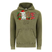 Vintage Olive love snowman bbs Vintage Hoodie - BundleAndBundleShop