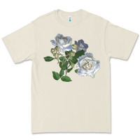 Bone white dawn rose Premium Tee - LillyAllenDesigns