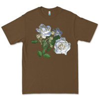 Cacao white dawn rose Premium Tee - LillyAllenDesigns