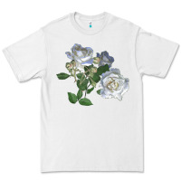 White white dawn rose Premium Tee - LillyAllenDesigns