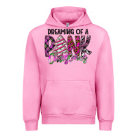 Fuchsia Pink Dreaming Of A Pink Christmas Urban Hoodie - CowhideDigitalArt