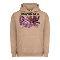 Pigment Burro Dreaming Of A Pink Christmas Urban Hoodie - CowhideDigitalArt