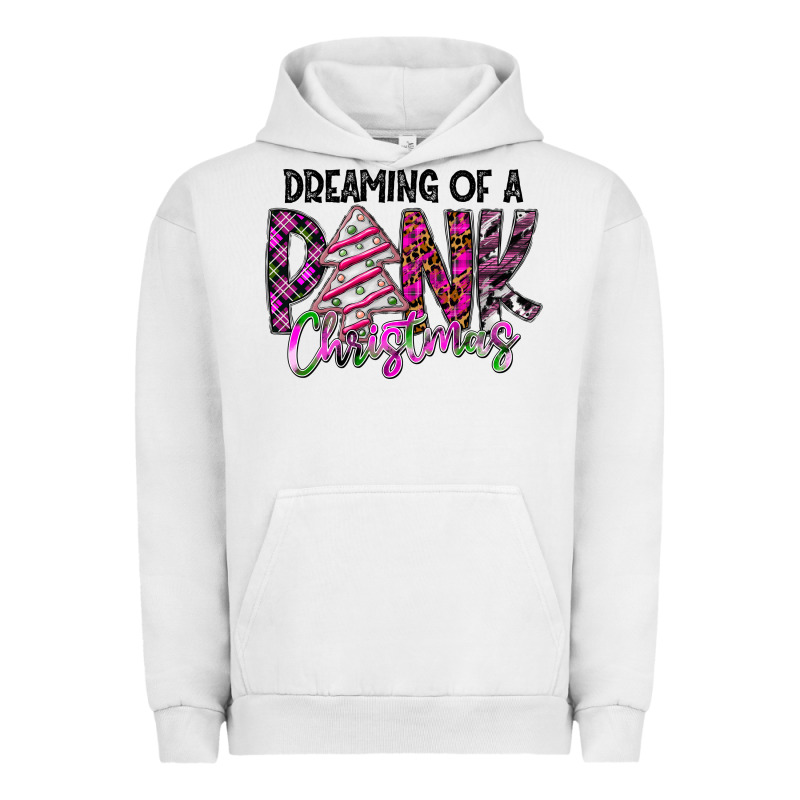 Dreaming Of A Pink Christmas Urban Hoodie by CowhideDigitalArt | Teevron